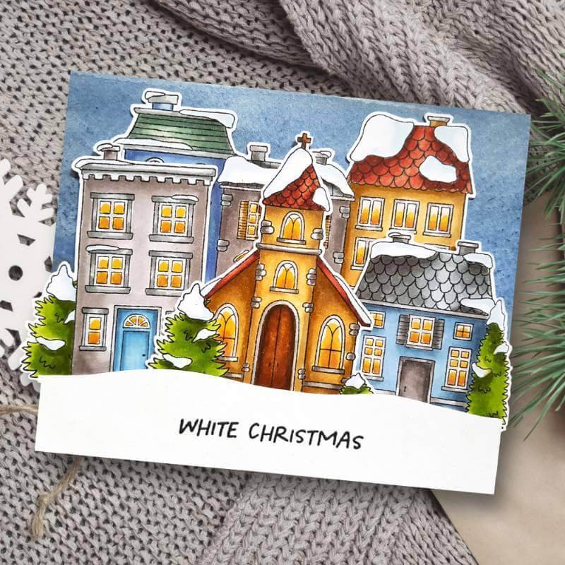 Creative Expressions Clear Stamps by Jane's Doodles - White Christmas (6 in x 8 in)