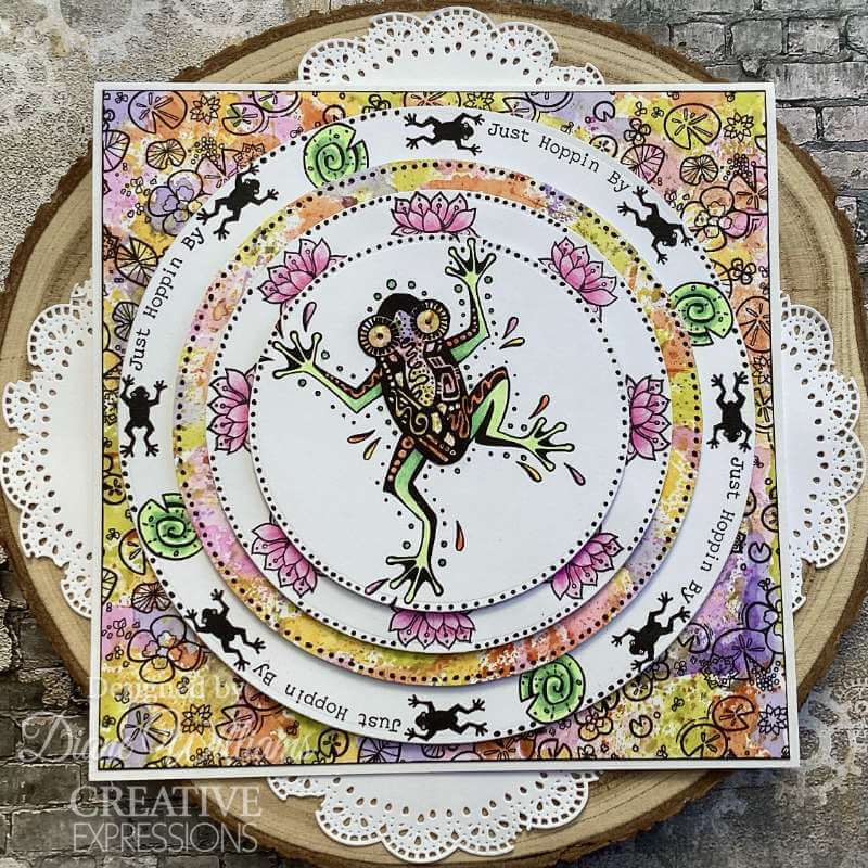 Creative Expressions Clear Stamps by Dora - Toadally Awesome (6in x 8in)