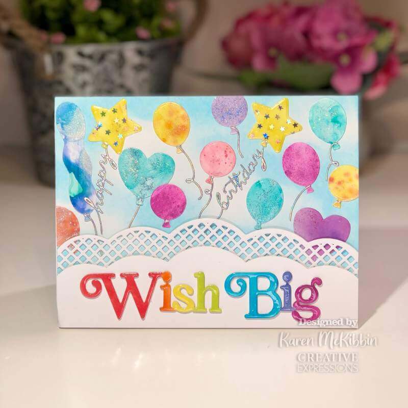 Creative Expressions Craft Dies - Wish Big Noble Shadowed Sentiments (by Sue Wilson)