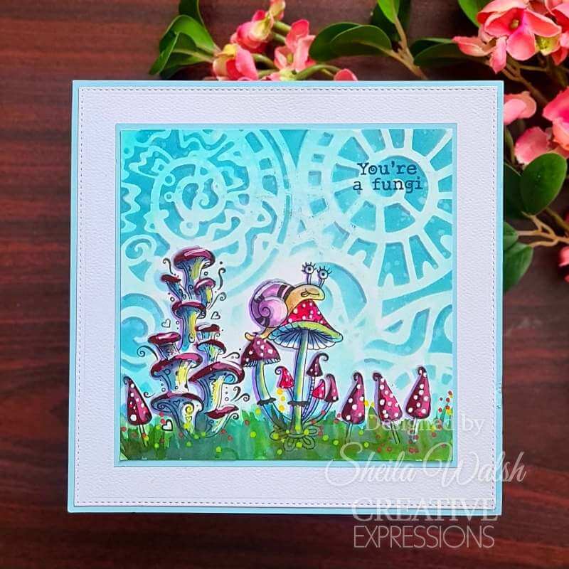 Creative Expressions Stencil by Dora - Shell (6in x 6in)