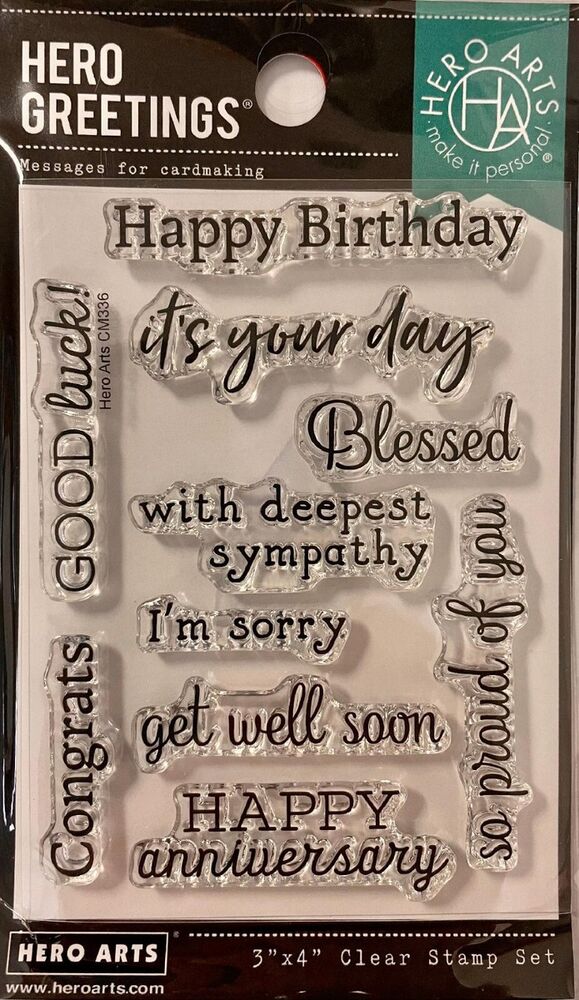 Hero Arts Clear Stamps - Occasions CM336