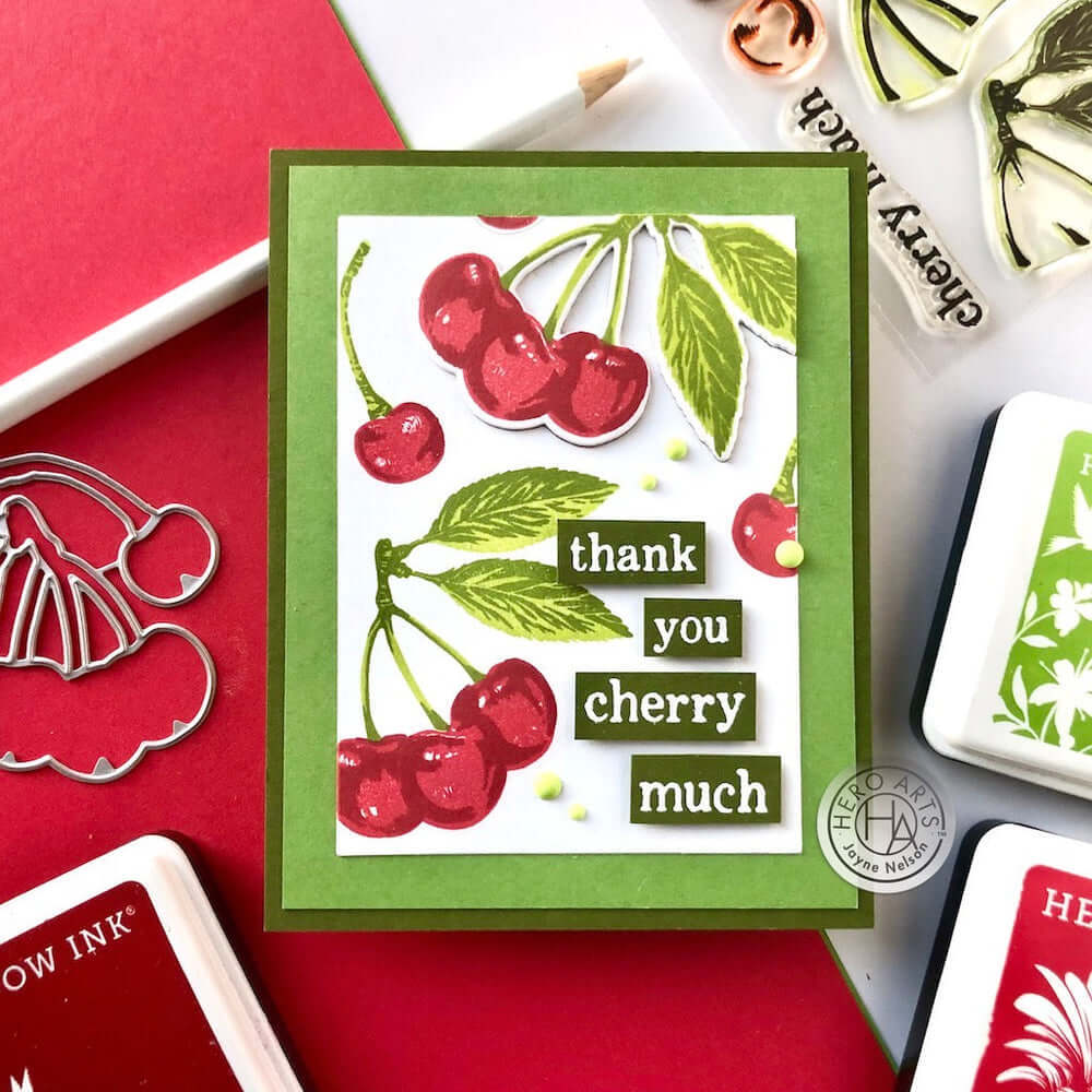 Hero Arts Color Layering Clear Stamps 4"X6" - Cherries CM590