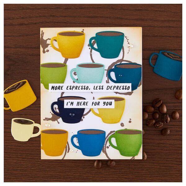 Hero Arts Clear Stamps - Bring Coffee CM805