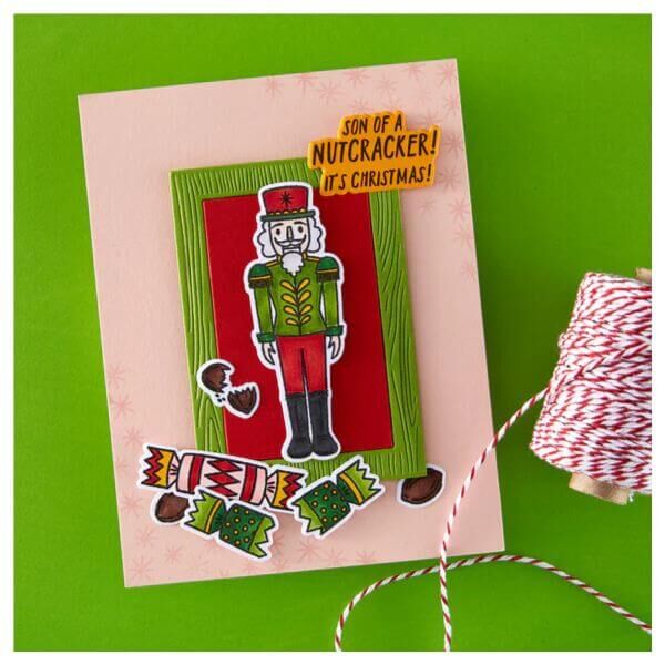 Hero Arts Clear Stamps - Crackin' Christmas Collection - A Little Nuts CM814