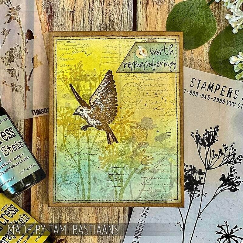 Tim Holtz Stampers Anonymous Cling Mount Stamp - Nature's Moments CMS001