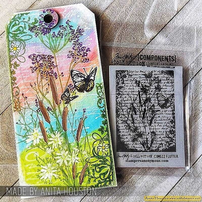Tim Holtz Stampers Anonymous Cling Mount Stamp - Nature's Discovery CMS049