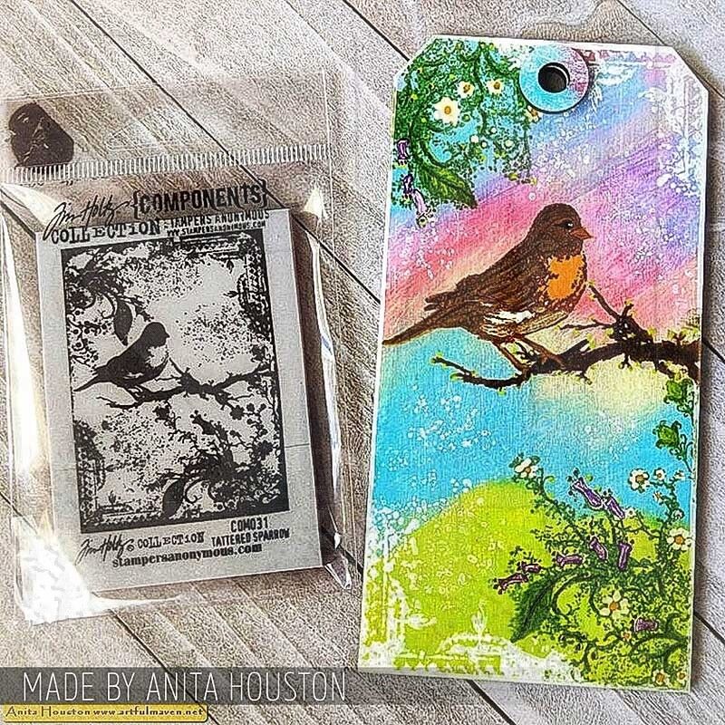 Tim Holtz Stampers Anonymous Cling Mount Stamp - Urban Tapestry CMS061