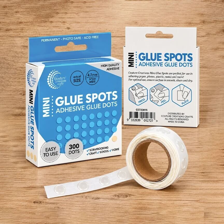 Couture Creations - Mini Glue Spots 4.7mm (3/16th in) CO723815