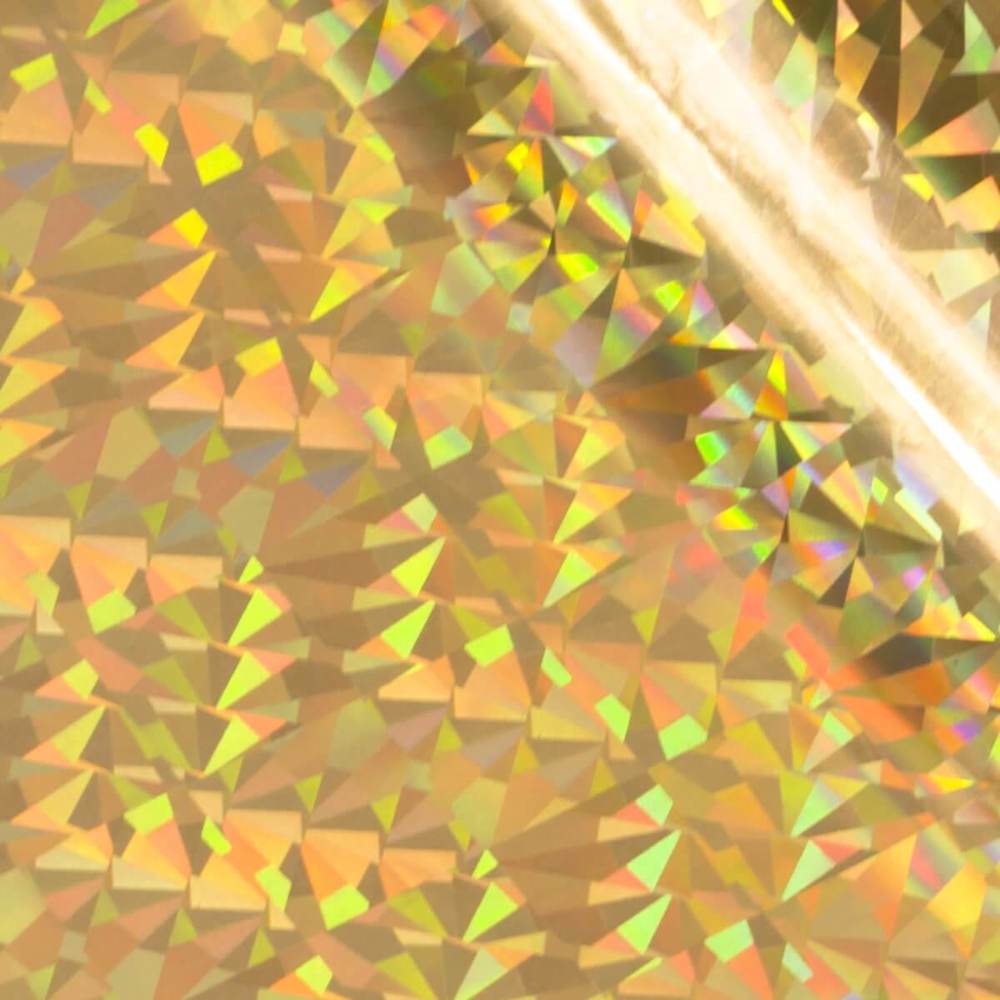 Couture Creations - Heat Activated Gold Foil - Iridescent Triangular Pattern
