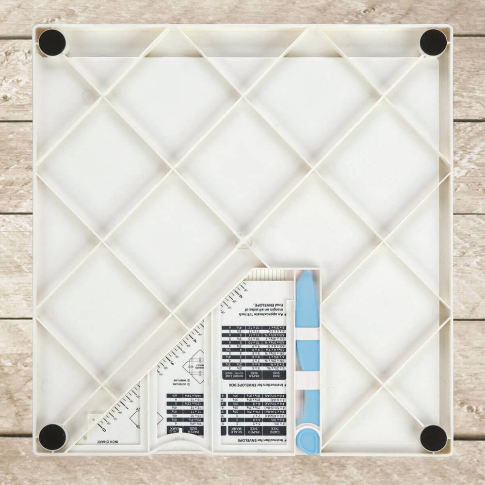 Couture Creations - Scoring Board 12x12 inc bone folder and guide