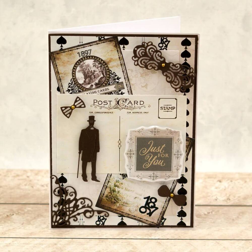 Couture Creations Paper 12x12 - Gentlemans Emporium - Sheet 2