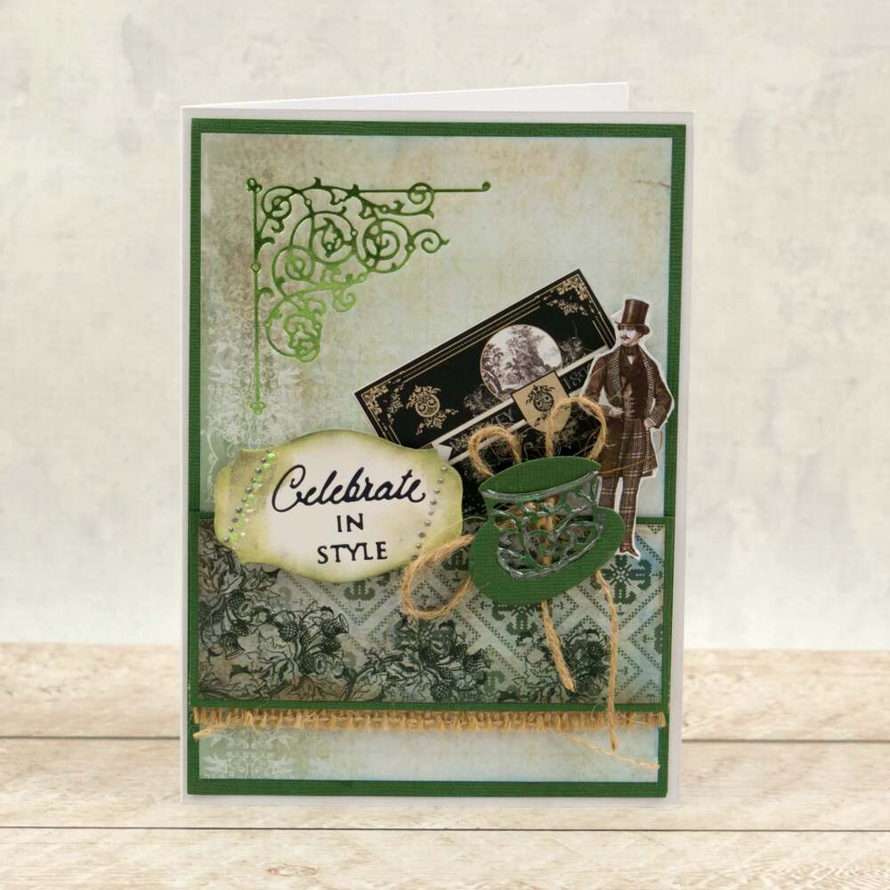 Couture Creations Paper 12x12 - Gentlemans Emporium - Sheet 4