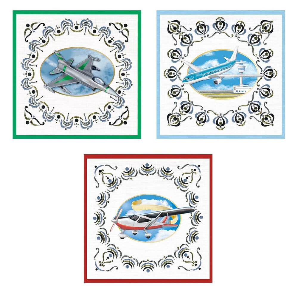 Card Kit 3D Diecut Decoupage Set - Its a Mans World - Airplanes CO727079