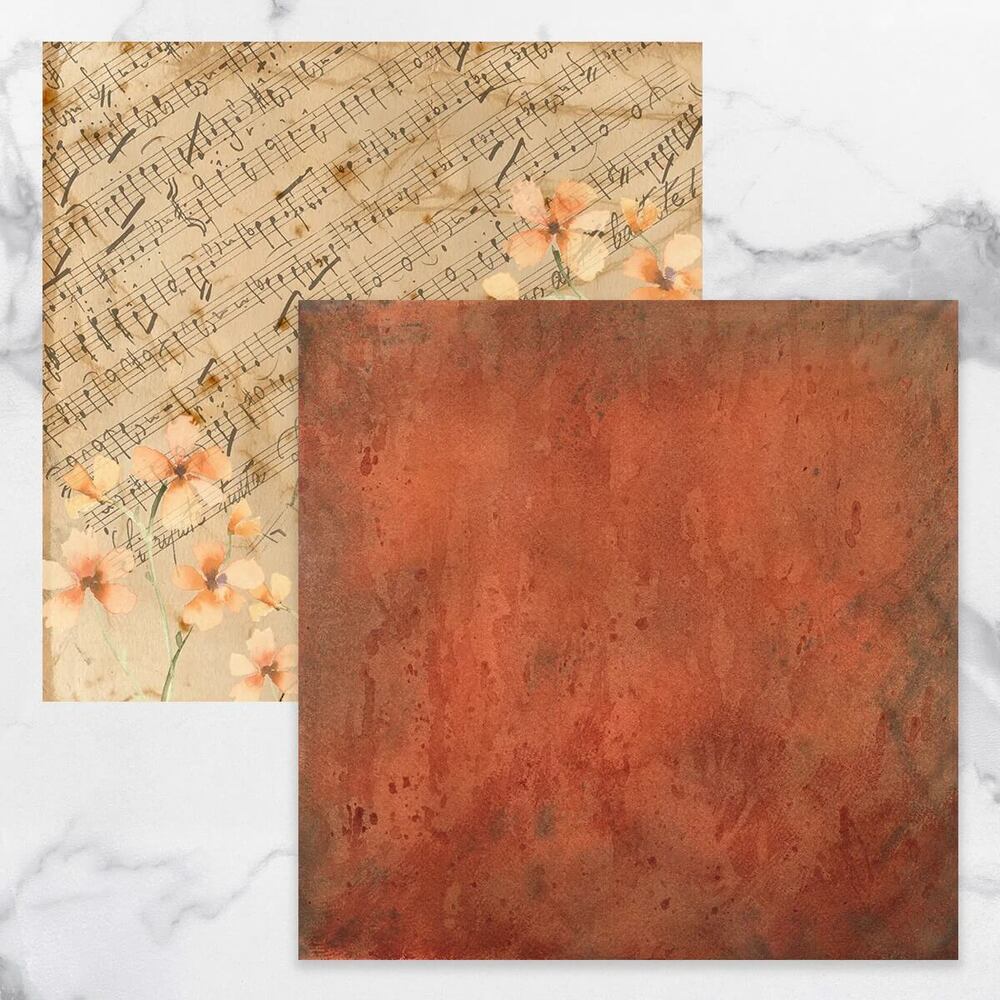 Couture Creations 12x12 Double Sided Patterned Papers - Steampunk Dreams Sheet 1