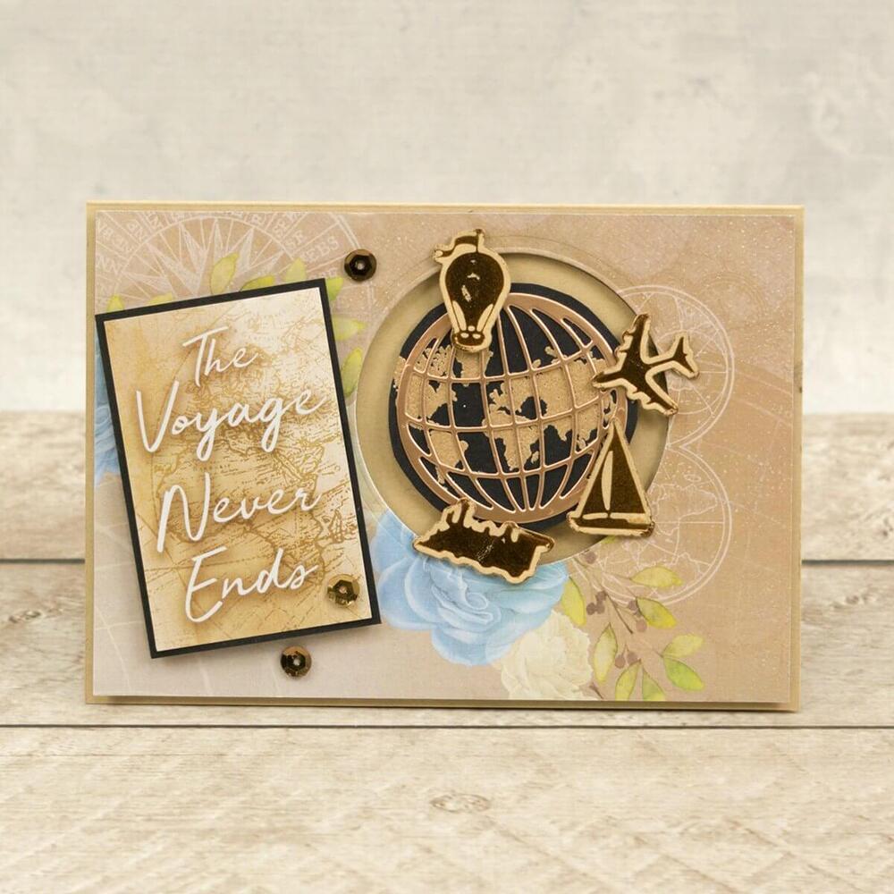 Couture Creations Mini Dies - New Adventures - Globe (48 x 48mm)