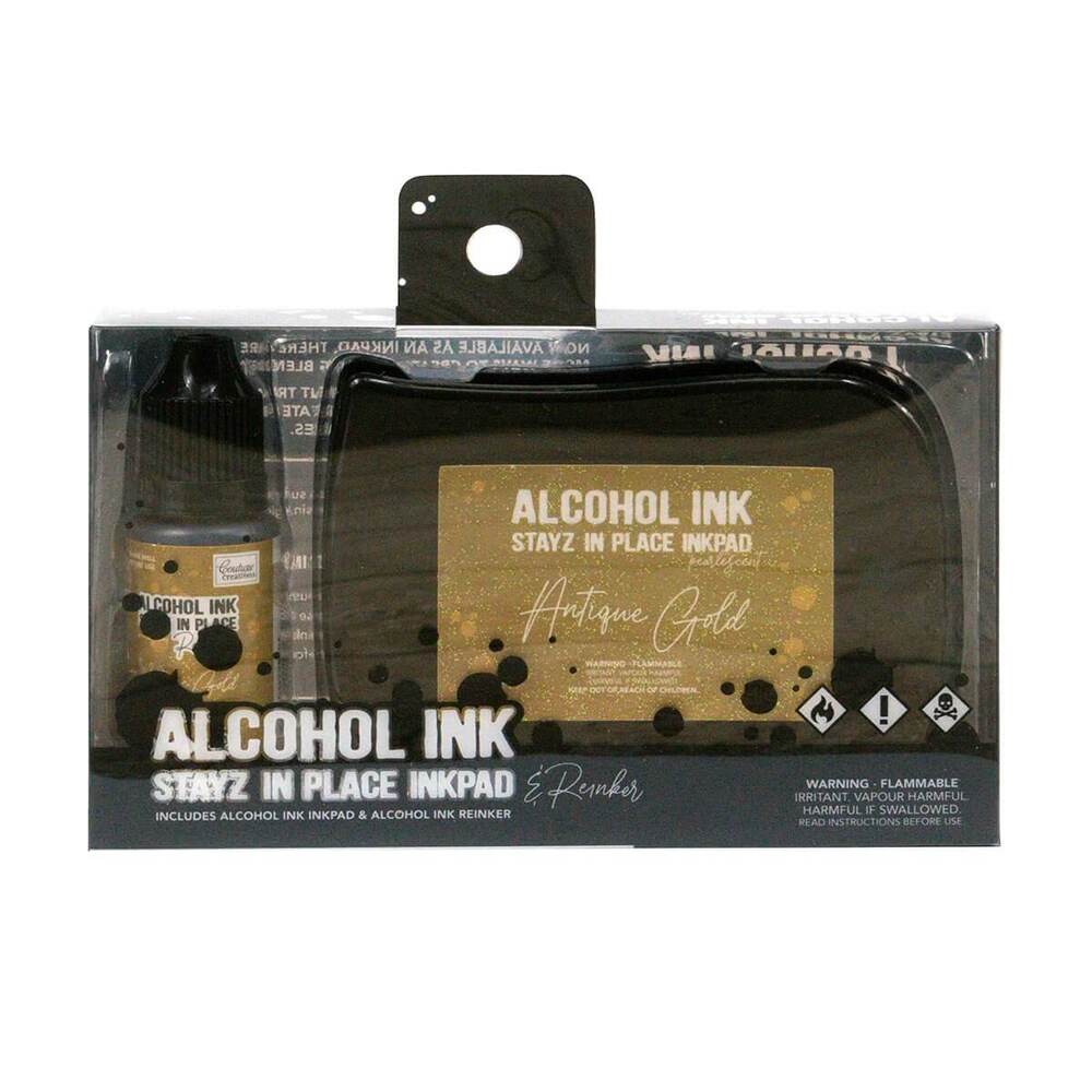 Couture Creations STAYZ IN PLACE Alcohol Ink Pad w/ 12ml Reinker (Choose Colour) - Foto 16 di 60