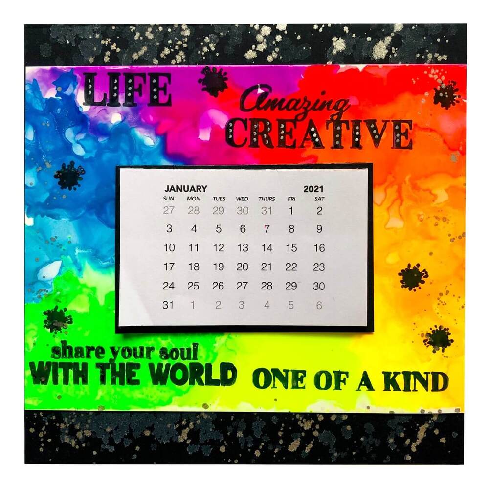 Couture Creations Stamp Set - Be Creative Sentiment (16pc) 80 x 116mm