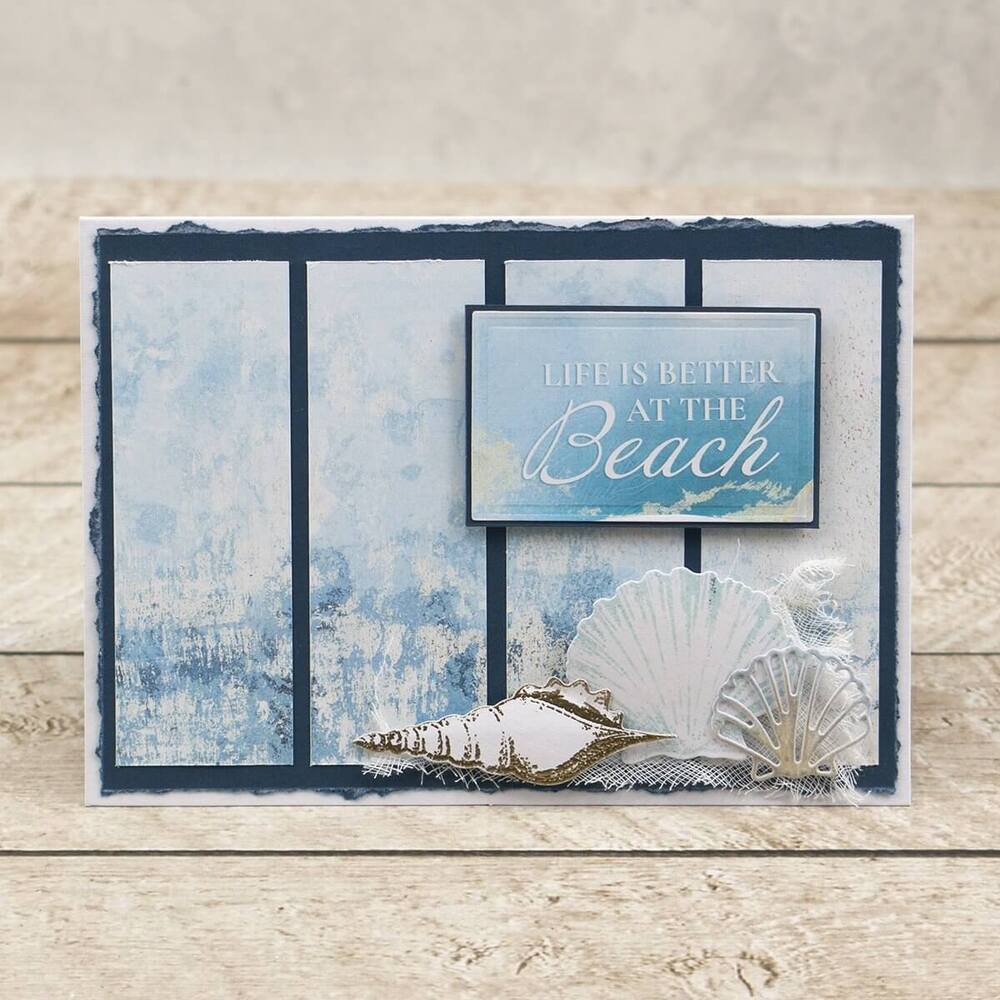 Couture Creations Mini Stamp & Die Seaside Girl - Conical Seashell (2pc)