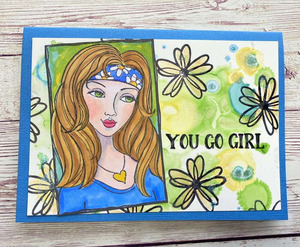 Couture Creations Stamp Set - You Go Girl Portrait (3pc)