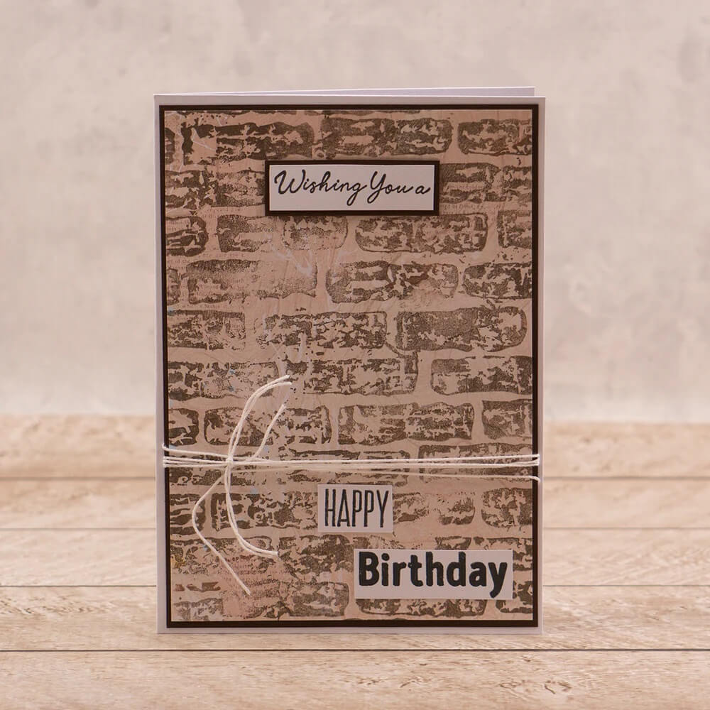Couture Creations Stamp - Brick Wall Background 5x7 (1pc)