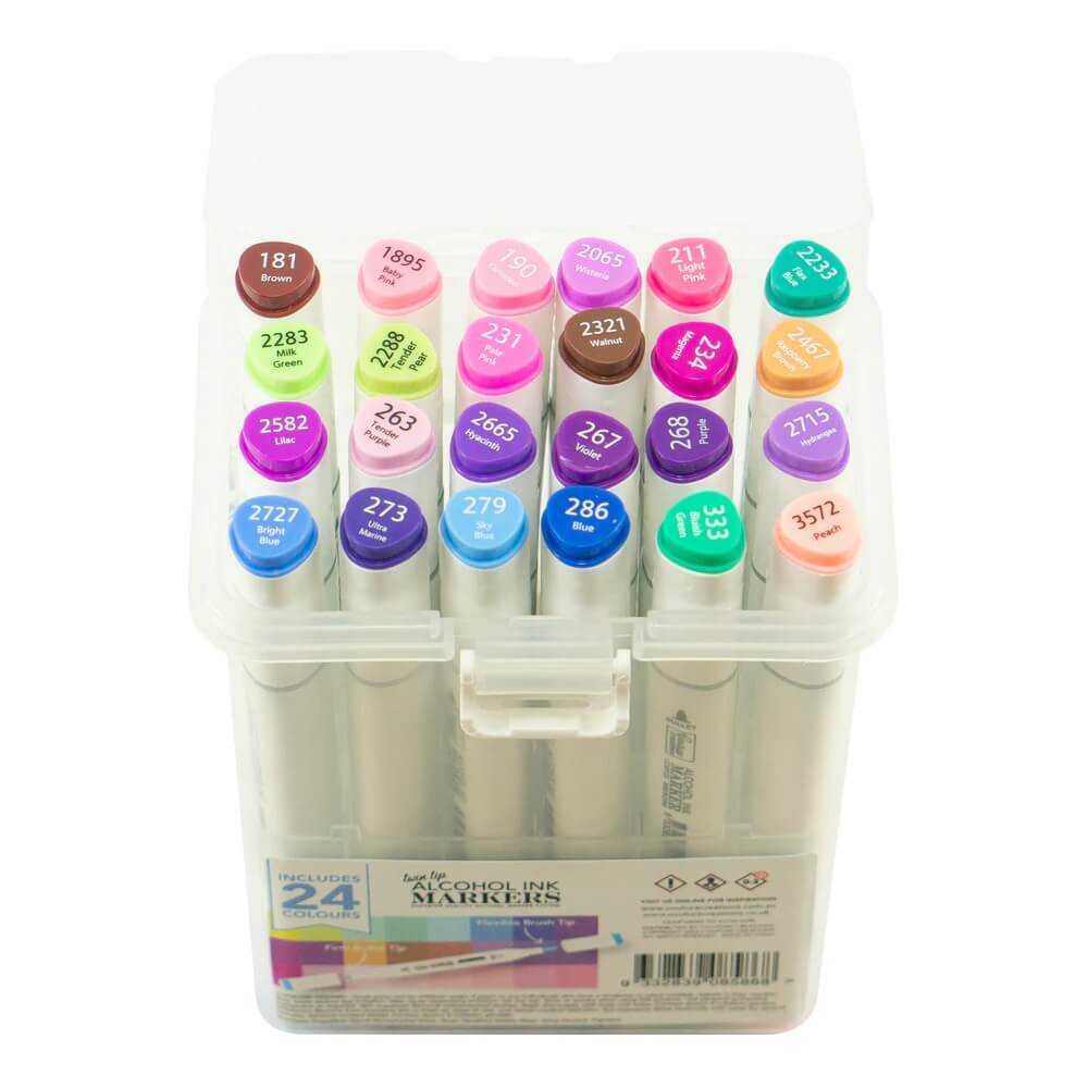 Couture Creations Twin Tip Alcohol Ink Marker 24 Pack Set 3