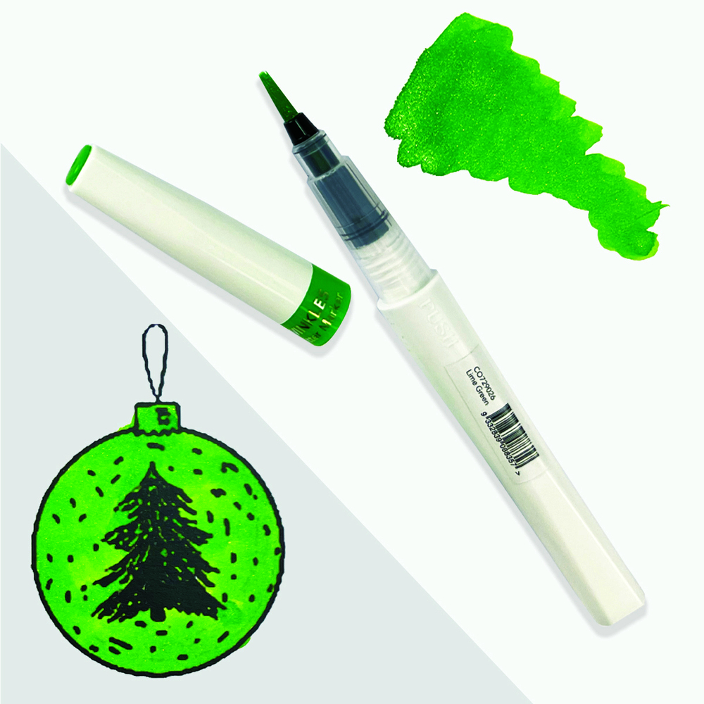 Couture CreationsWinkles Glitter Markers - Lime Green
