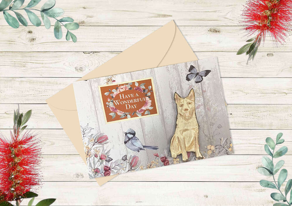 PREORDER - Couture Creations CATTLE DOG Stamp - Australia The Lucky Country