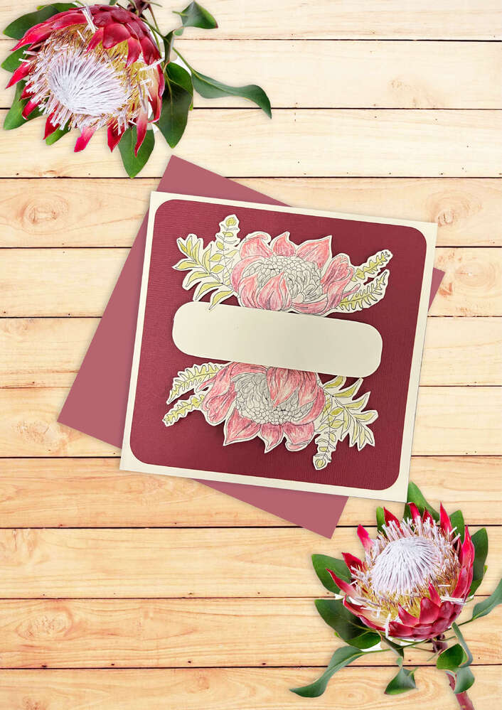 PREORDER - Couture Creations PROTEA Stamp - Australia The Lucky Country