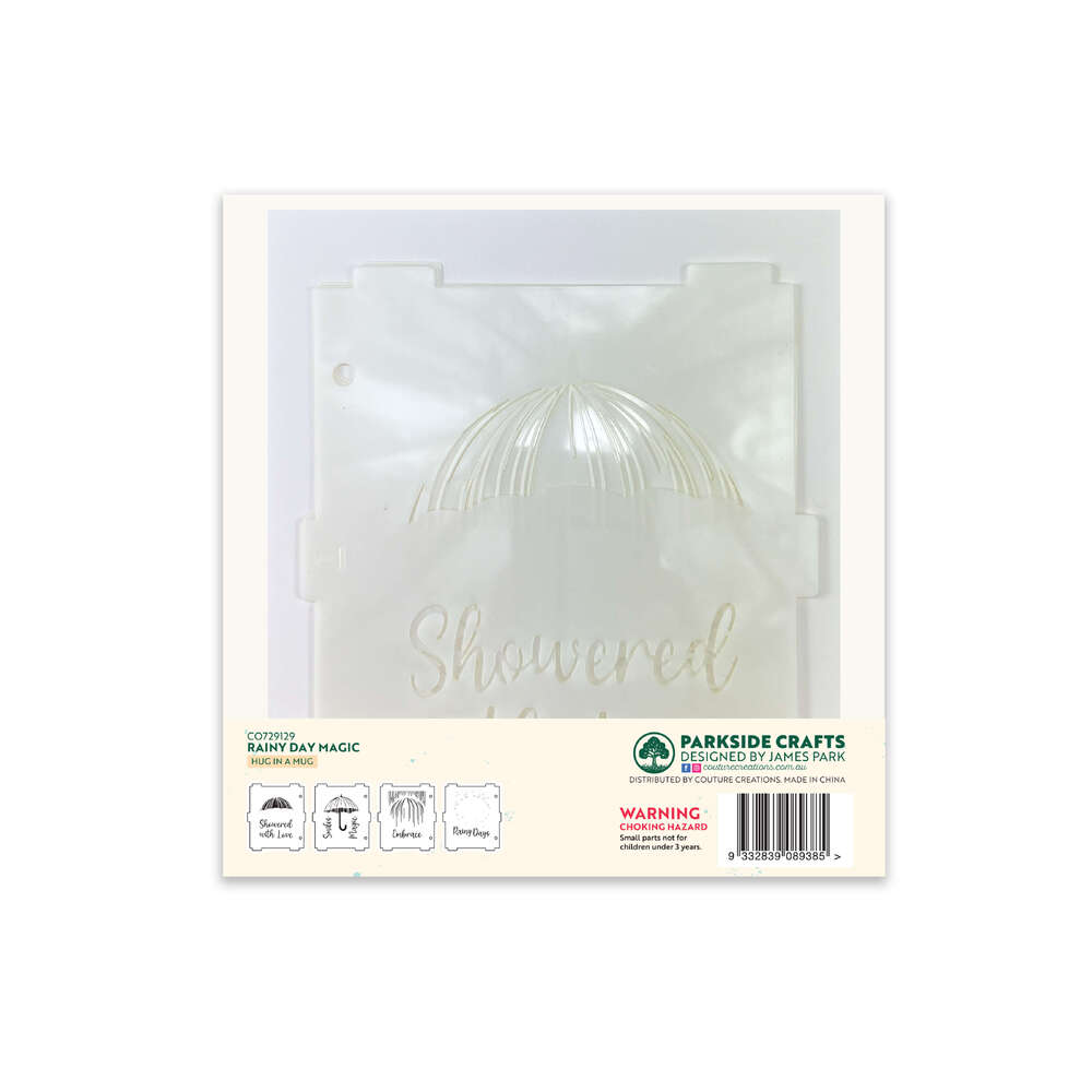 Couture Creations Parkside Crafts Rainy Day Magic Stencil Set (4pc)