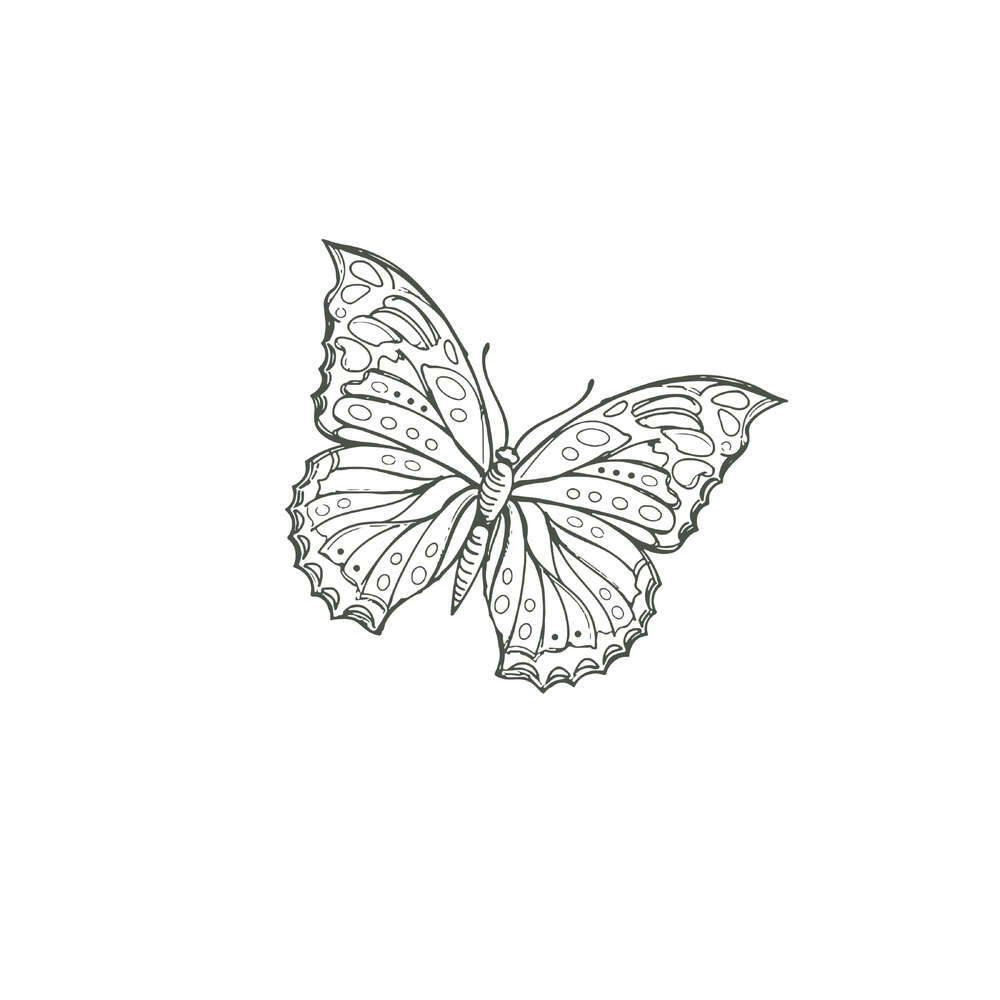 Couture Creations Stamp - Blues by You Collection - Butterfly 2 (1pc)