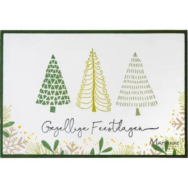 Marianne Design Clear Stamps - Silhouette Art Jolly Trees CS1201