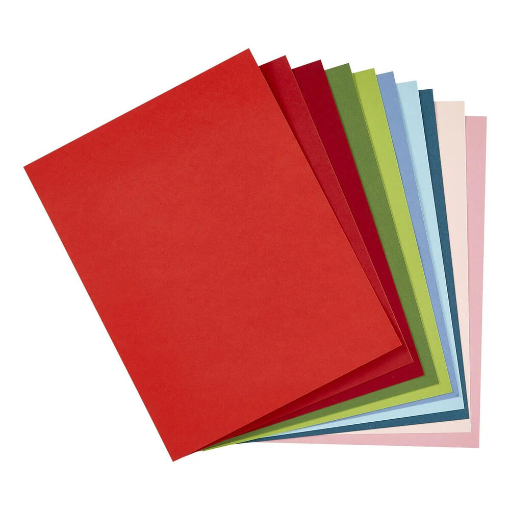 Spellbinders Christmas Assortment ColorWheel Cardstock 8.5 x 11" - 10 Sheets CSA-026
