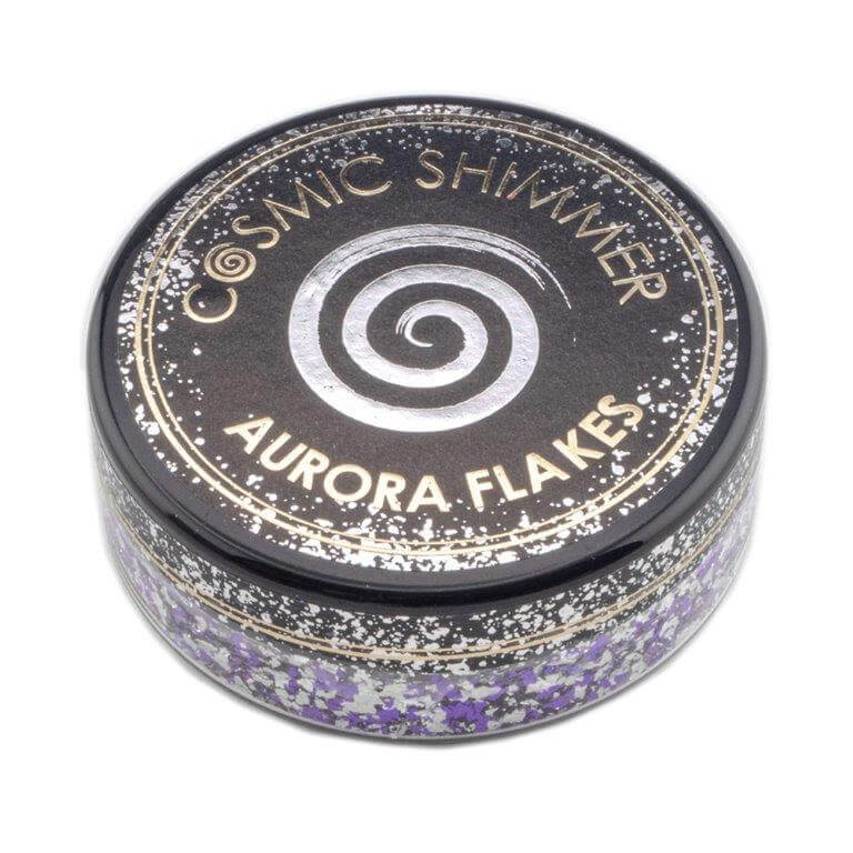 Cosmic Shimmer Aurora Flakes 50ml - Frosted Violet