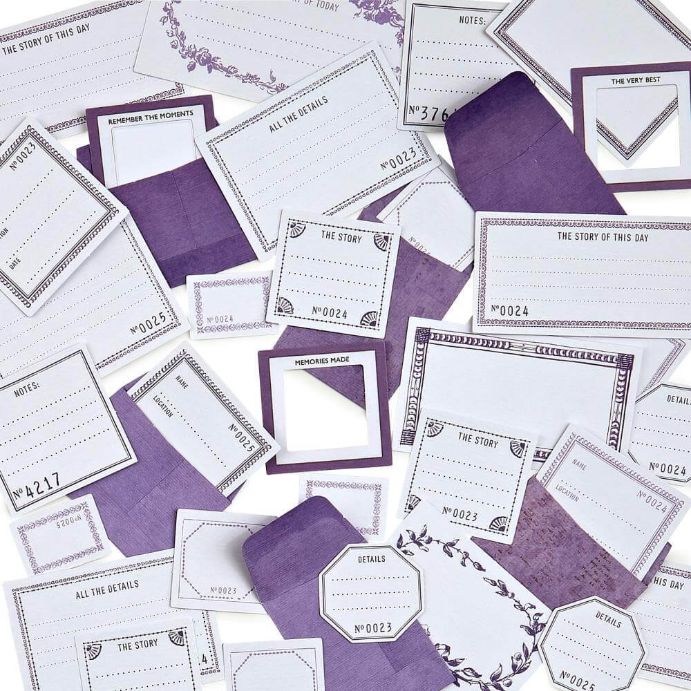 49 And Market - Color Swatch: Lavender Envelope Bits