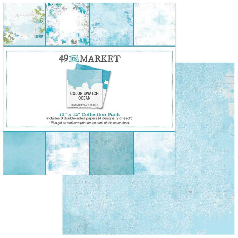 49 And Market Collection Pack 12"X12" - Color Swatch: Ocean