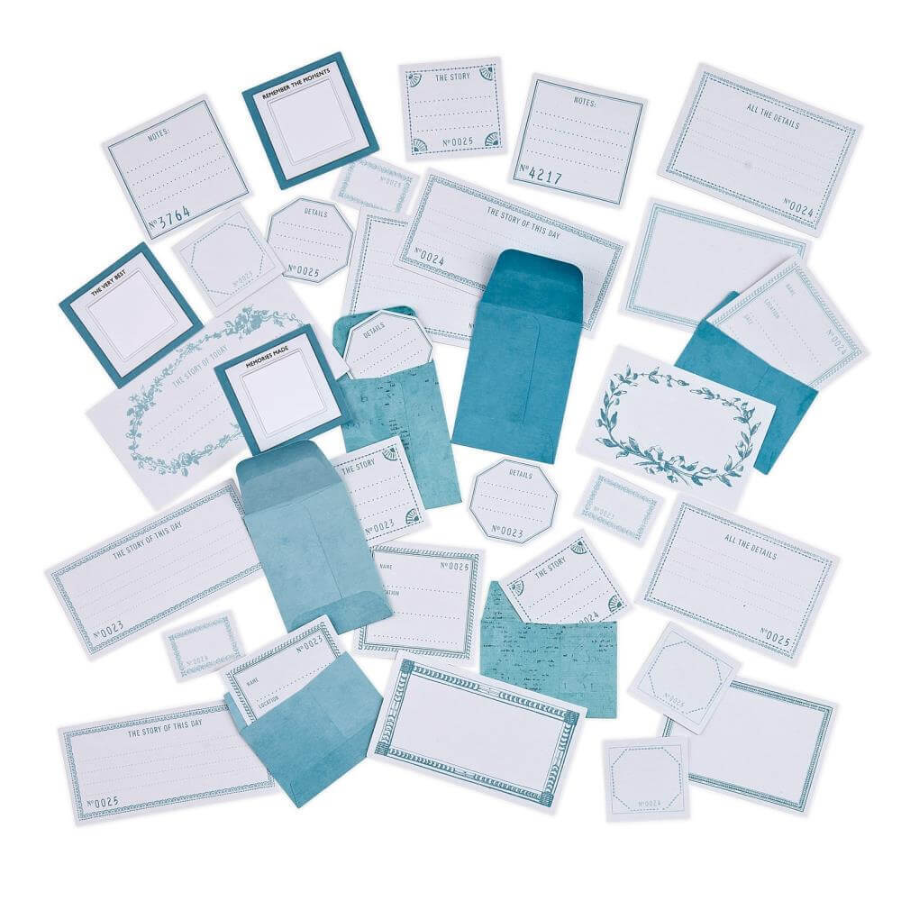 49 And Market - Color Swatch: Ocean Envelope Bits