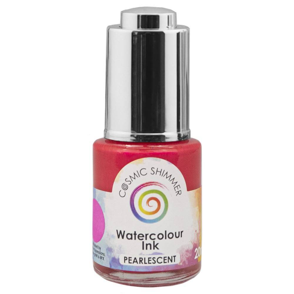 Cosmic Shimmer Pearlescent Watercolour Ink 20ml - Flamingo Pink