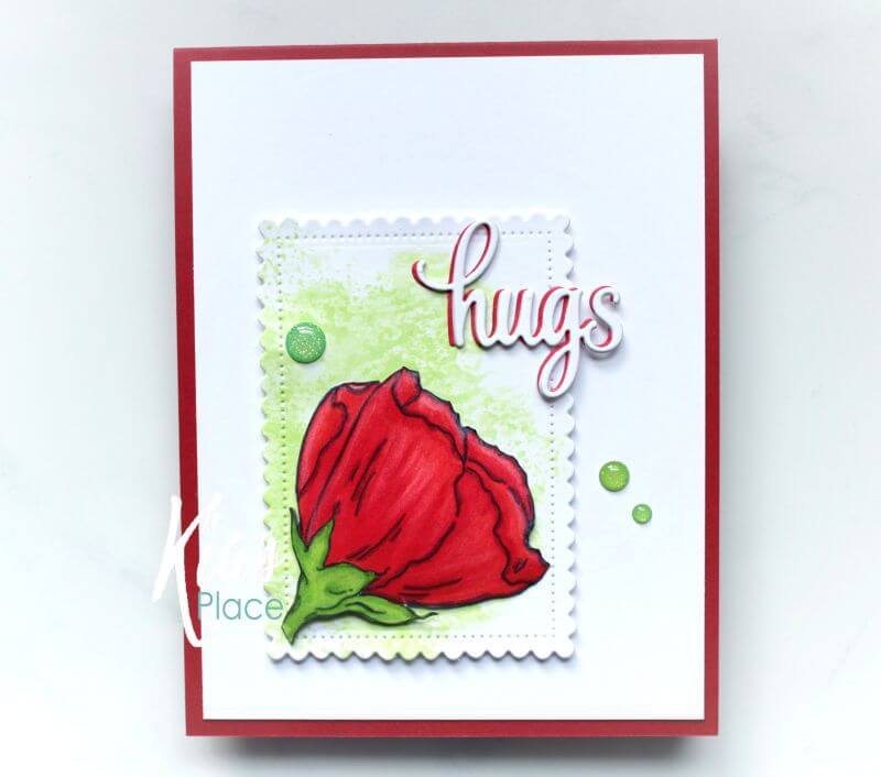 Impression Obsession Cling Stamp - Hibiscus Bloom 1 D20923