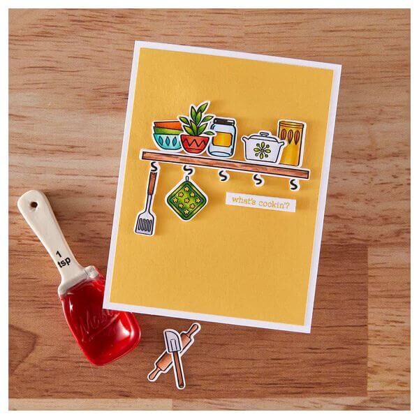 Hero Arts Clear Stamps and Dies - On the Shelf DC314