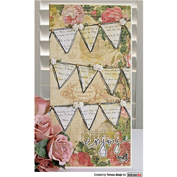 Darkroom Door Border Stamp - Bunting DDBR003