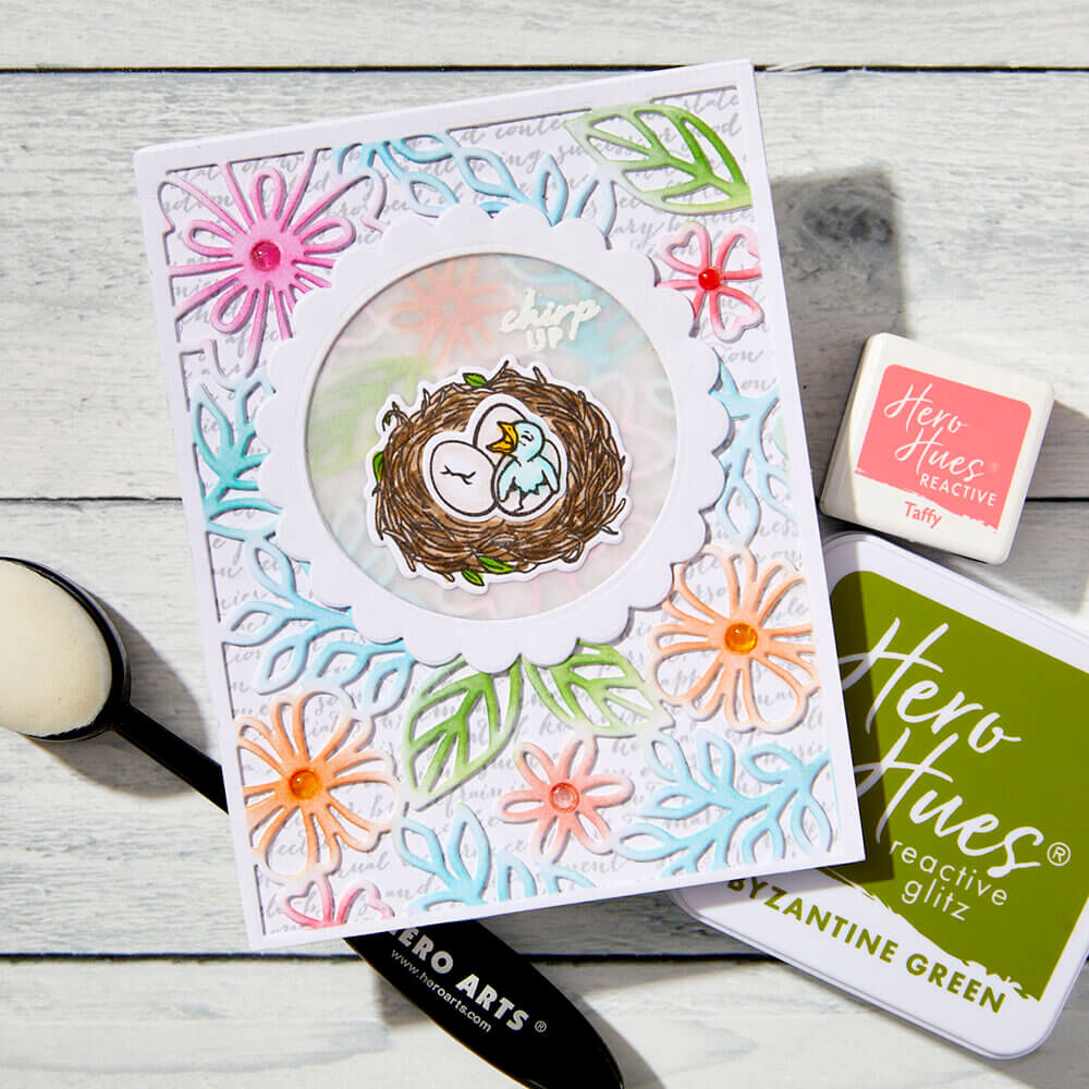 Hero Arts Cover Plate Dies - Blossoms & Birdsong Collection - Spring Floral DF236