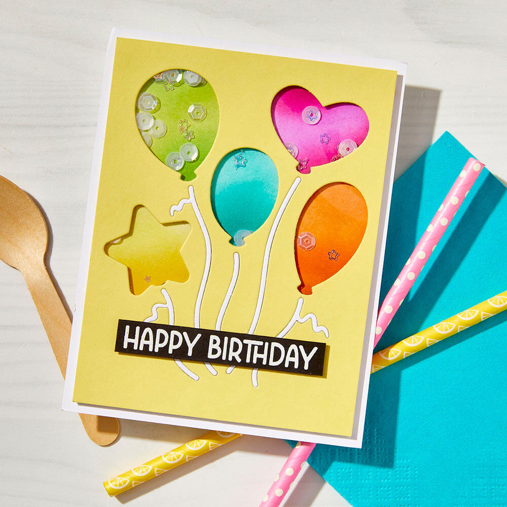 Hero Arts Cover Plate Dies - Let's Celebrate Collection - Balloons DF241
