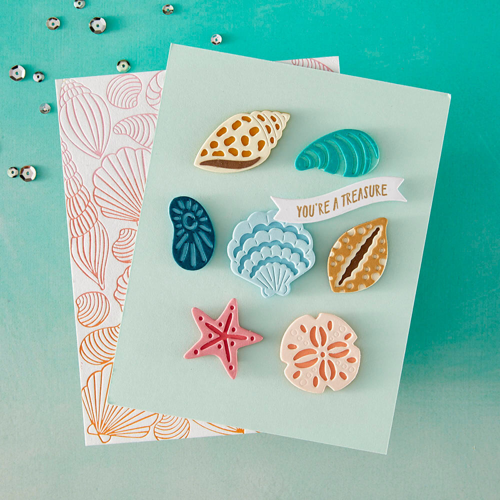 Hero Arts Dies - Summer by The Shore Collection - Sophisticated Shells DF252