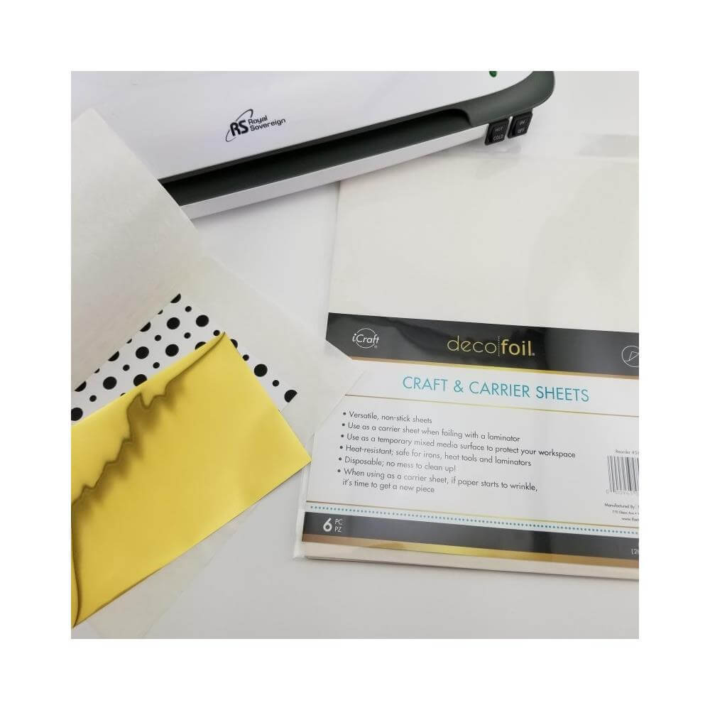 Deco Foil Craft & Carrier Sheets 11"X17" 6/Pkg