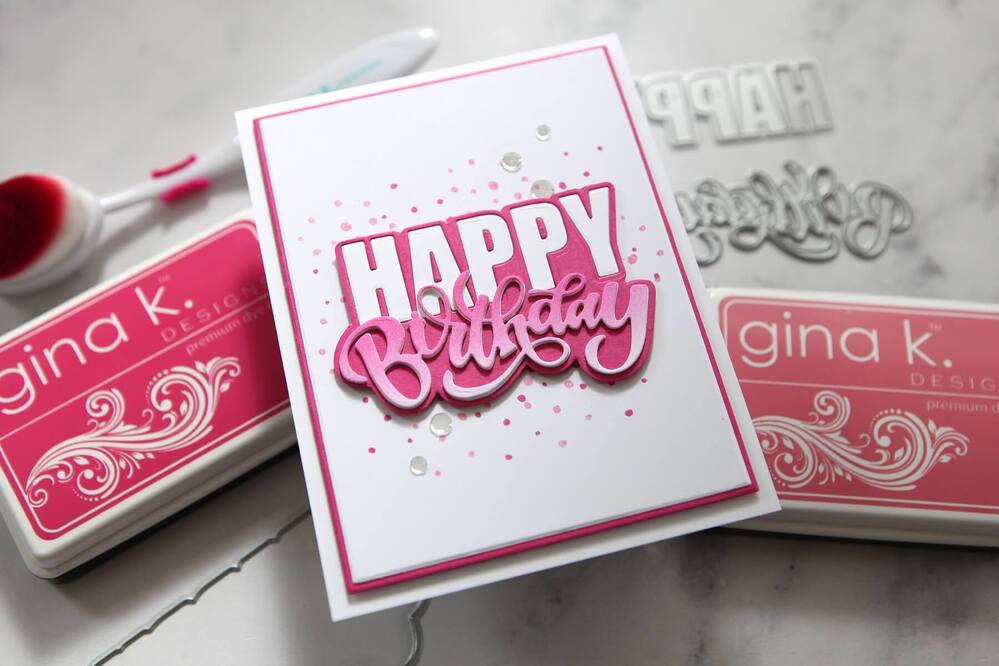 Gina K Designs Dies - Birthday Trio