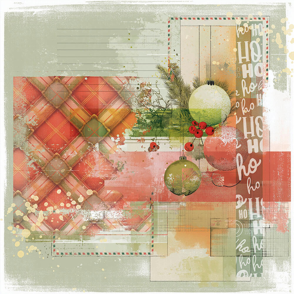 49 And Market Paper Pad 12"X12" - Jolly Jingles