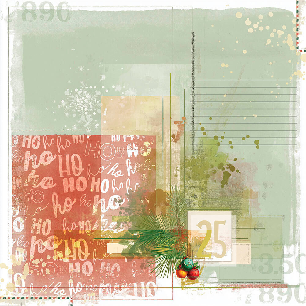 49 And Market Solids Paper Pad 12"X12" - Jolly Jingles
