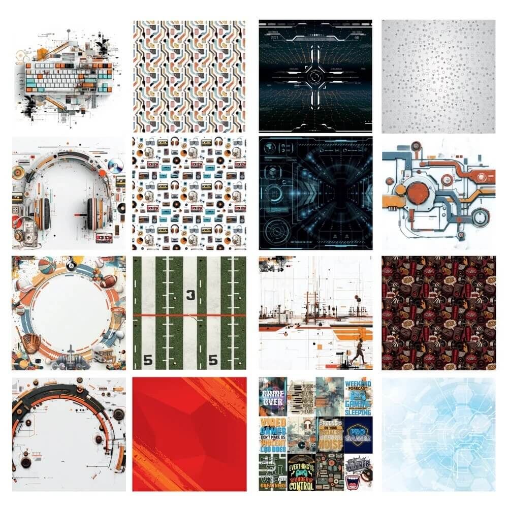49 And Market Paper Pad 12"X12" - Level Up