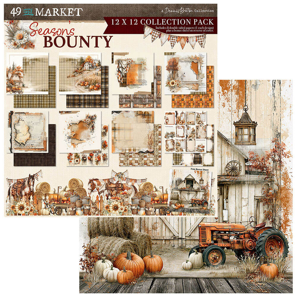 49 And Market Paper Pad 12"X12" - Season's Bounty