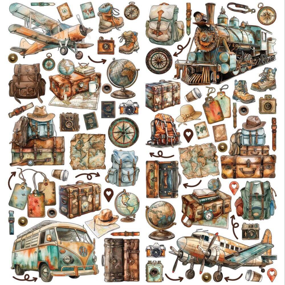 49 And Market Laser Cut Outs - Elements, Wanderlust Explorer